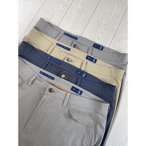 Stitch Golf Heston Five Pocket Pants 35x30 Blue, Gray (2), Tan Crown Lot Of 4